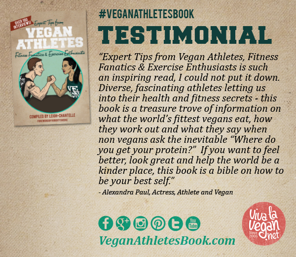 Vegan Athletes Book Testimonial