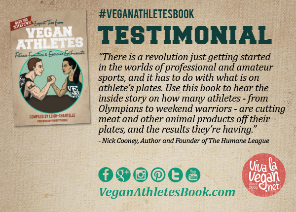 Vegan Athletes Book Testimonial