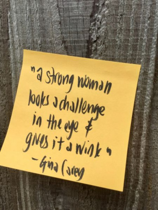 Gina Carey IWD2021 quote by Leigh Chantelle