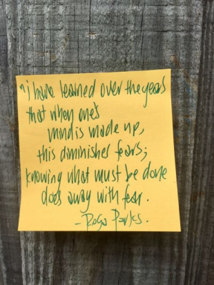 Rosa Parks IWD2021 quote by Leigh Chantelle