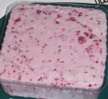 vanilla raspberry coconut icecream