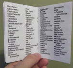 Animal Ingredients list