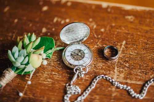 Adrians_Buttonhole_Wedding_Ring_and_Engraved_Pocket_Watch